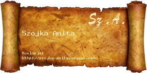 Szojka Anita névjegykártya